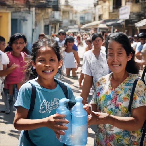 Hija del presidente apoya campaña social de la Primera Dama en Guayas