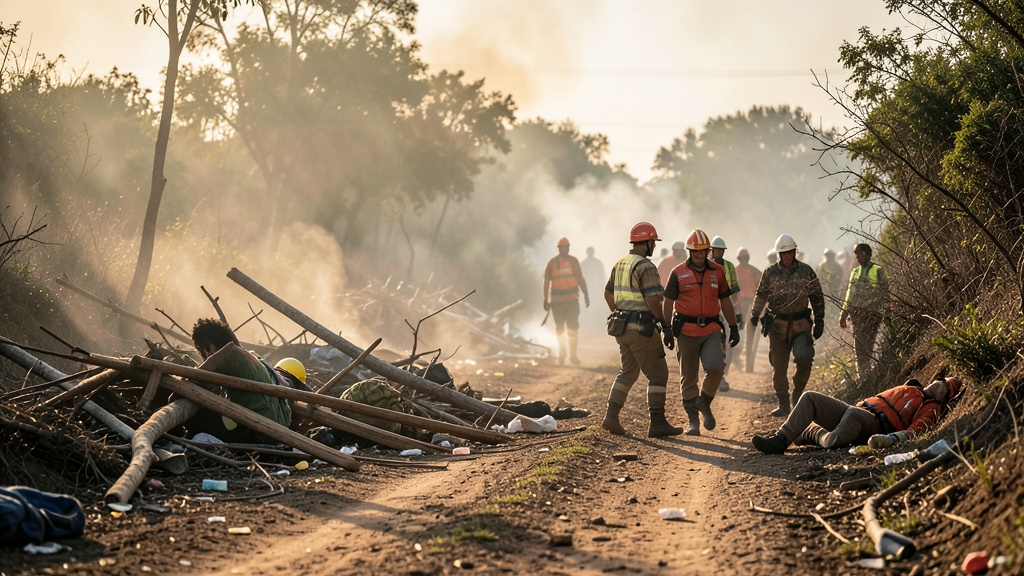 Siniestro en Km 34 deja siete muertos y 30 heridos en vía Yaguachi-Naranjal