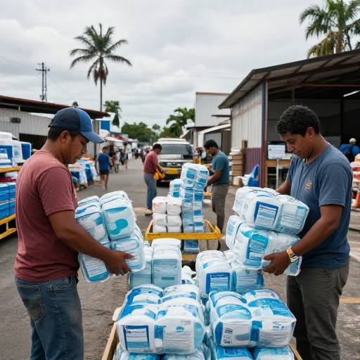 Secretaría de Riesgos asegura kits humanitarios listos para El Niño en Guayas