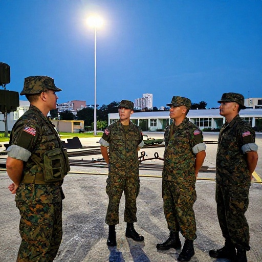 Marines de EE.UU. ejecutan obras militares en la Base Aérea de Taura