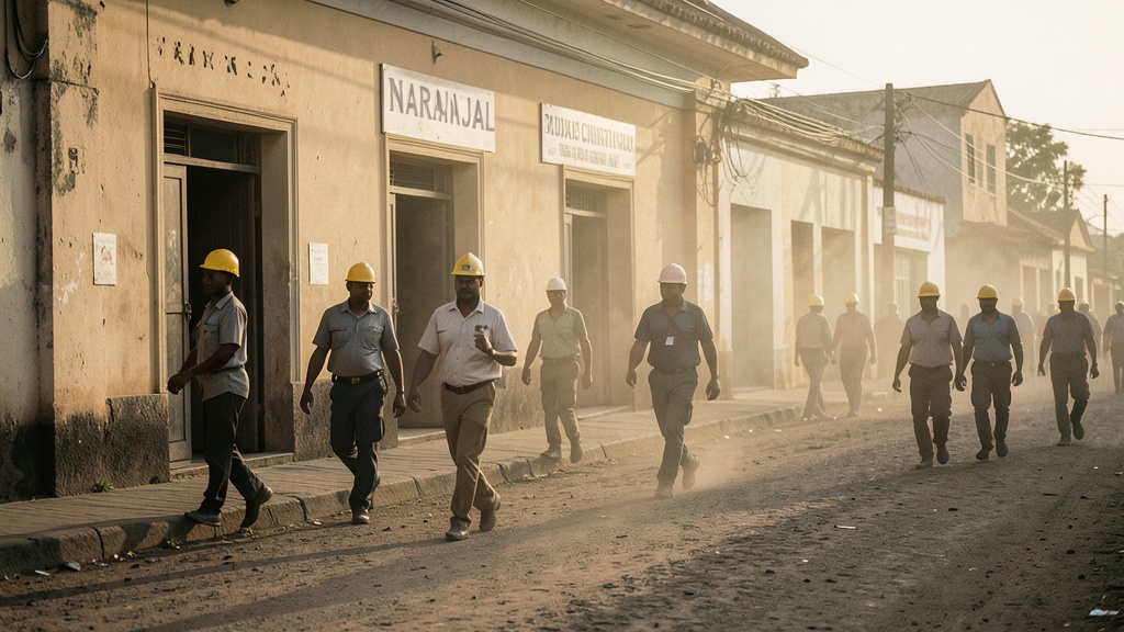 Obreros de Naranjal reclaman haberes pendientes al presidente Moreno