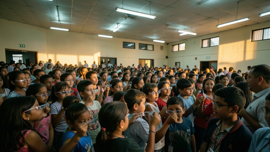 100 niños y jóvenes de Durán recibieron lentes gratuitos en el Centro de Convenciones