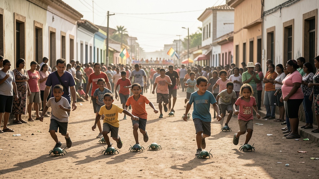 Naranjal celebra 55 años de cantonización con desfile y carreras de cangrejo