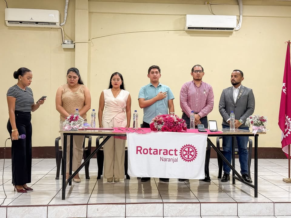 Diana Guamán asume el mando de Rotaract Naranjal con apoyo municipal