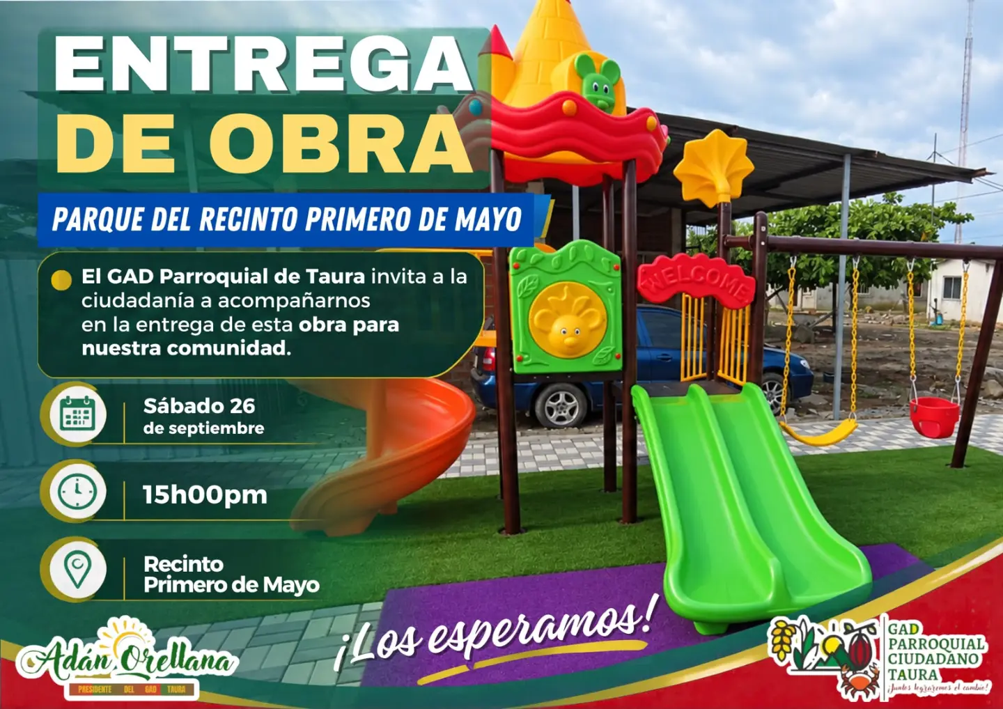 Entrega del parque recreativo en Primero de Mayo será este sábado