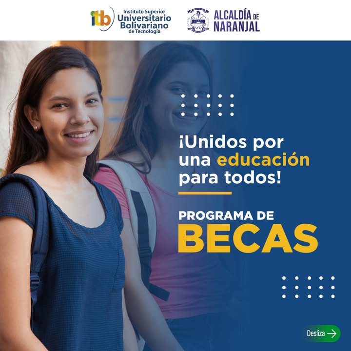 Beca del 25% para bachilleres de Naranjal en el ITB hasta fin de mes