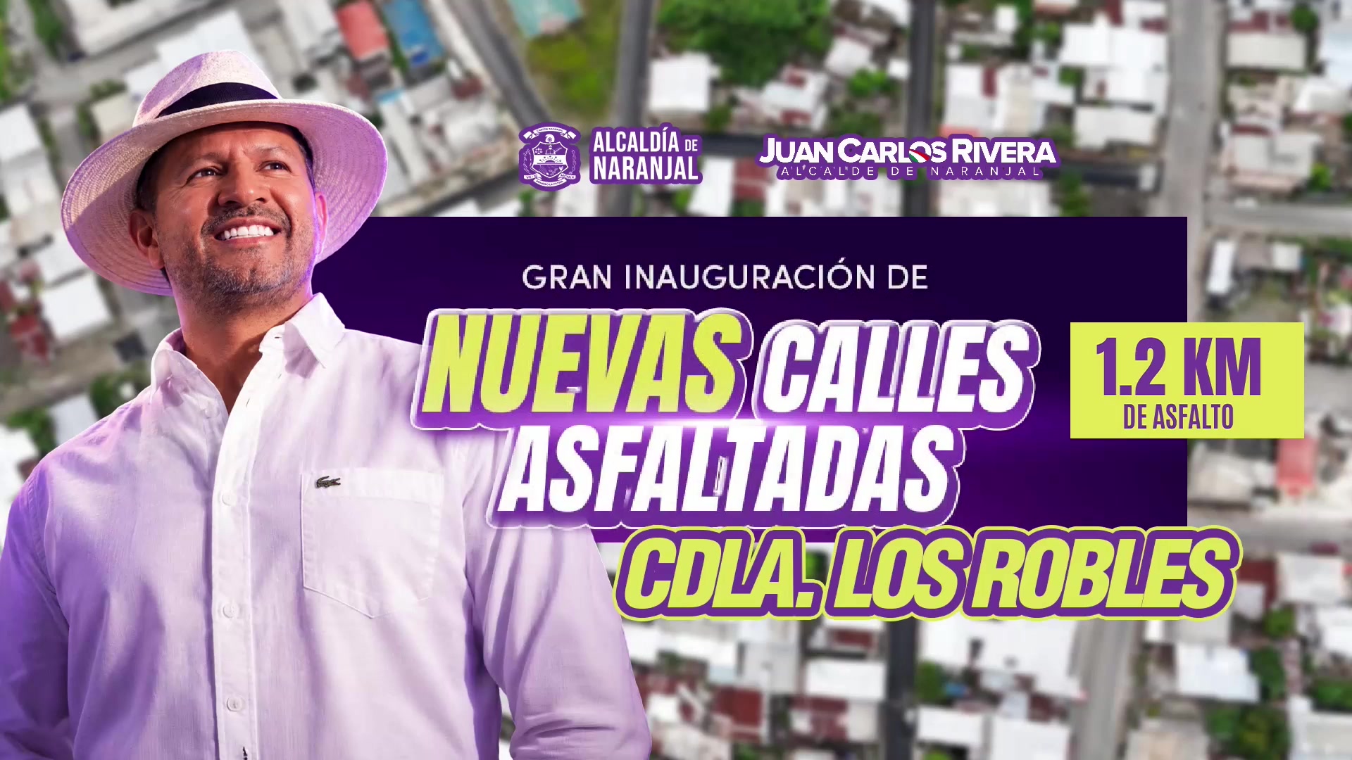 Los Robles ya cuenta con calles asfaltadas para mejorar la movilidad