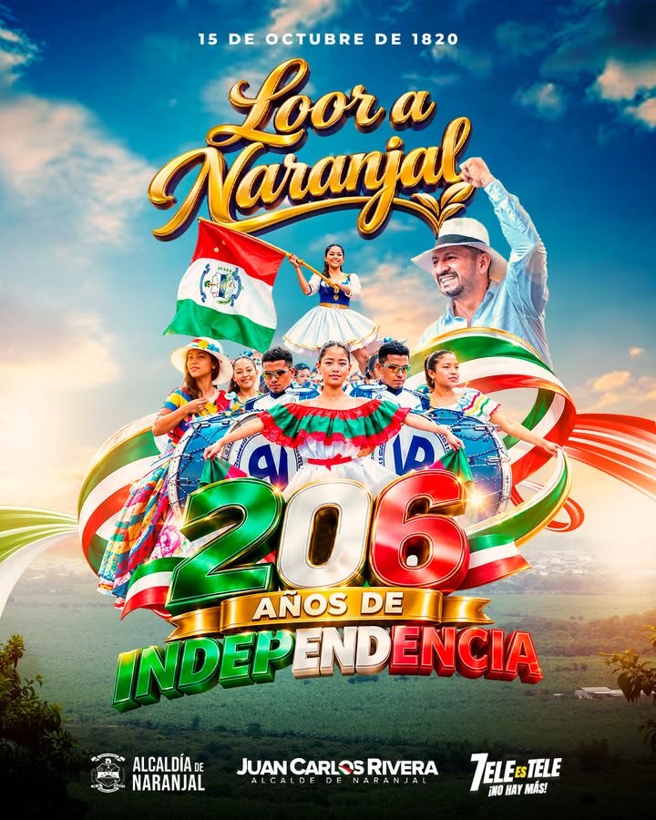 Naranjal celebra sus 206 años de independencia con enfoque en identidad y futuro