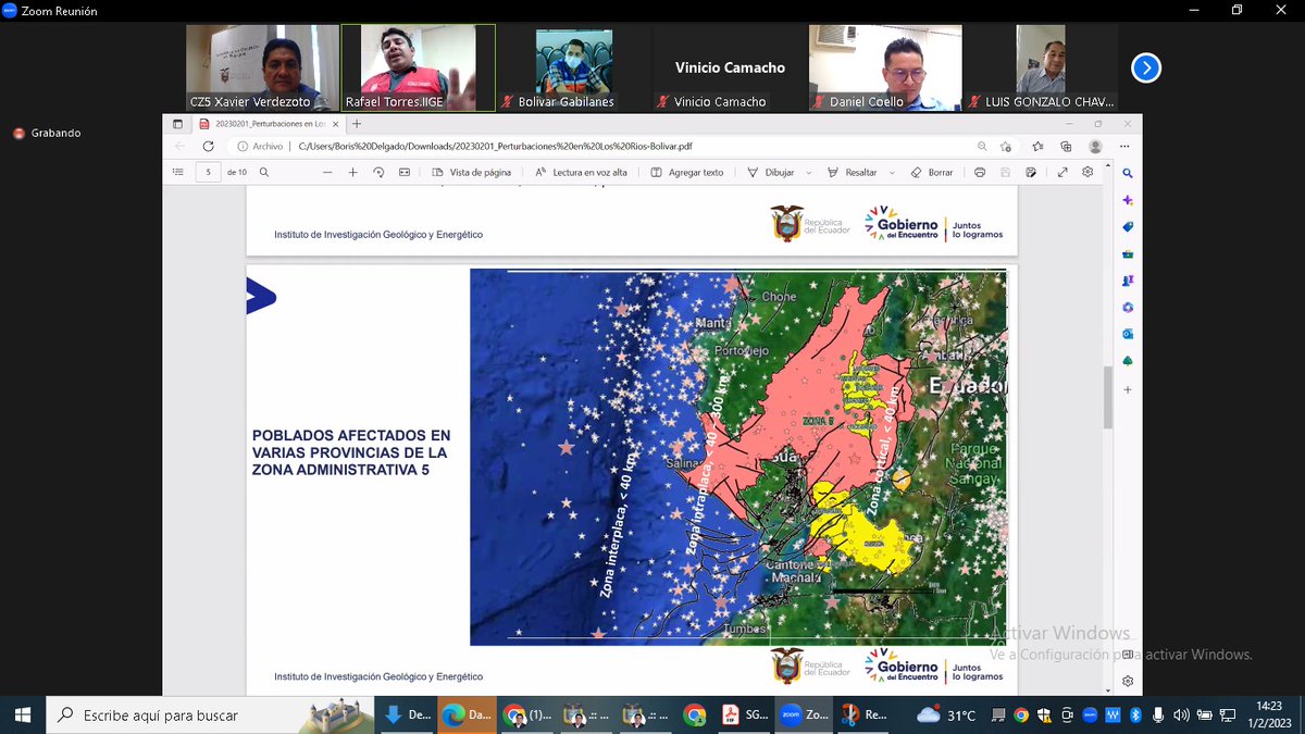 Experto técnico asesoró a autoridades del Guayas por actividad del volcán Sangay