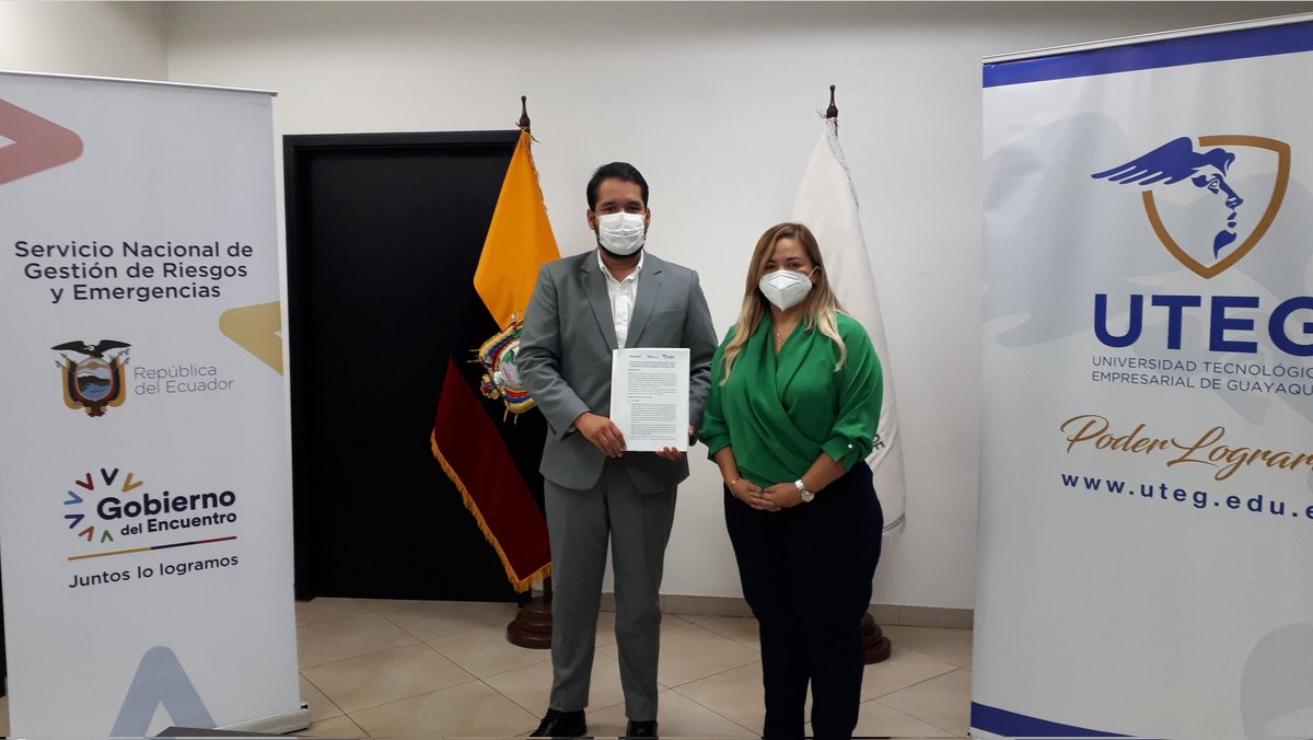Riesgos Ecuador firmó convenio para ampliar conocimiento en gestión de riesgos
