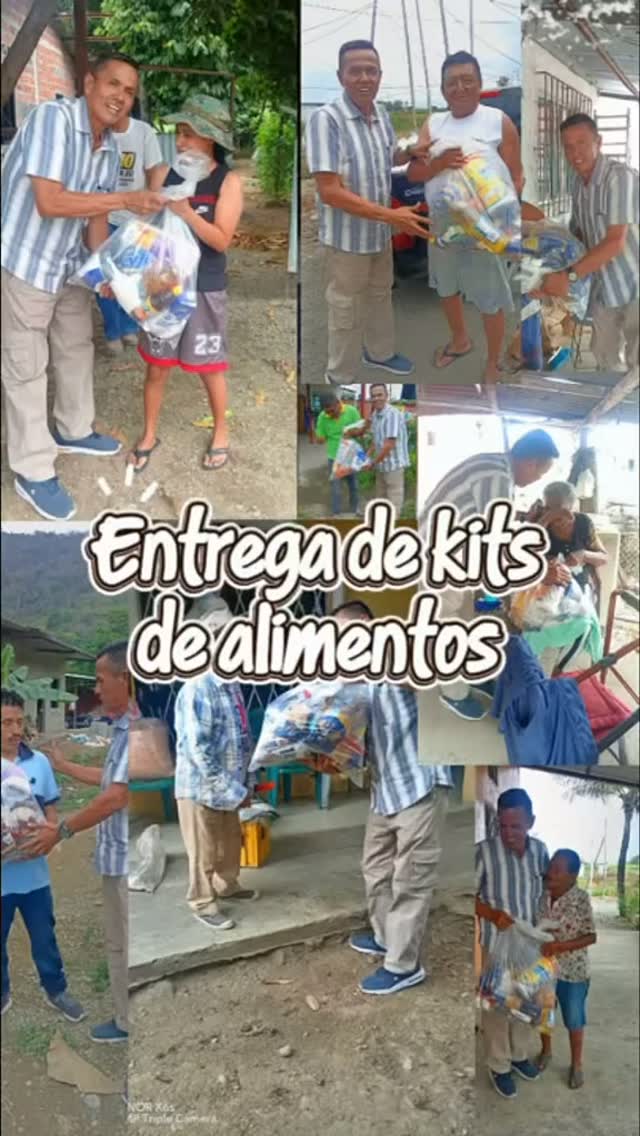 Adán Orellana entregó kits de alimentos a usuarios de Taura con apoyo del Ministerio