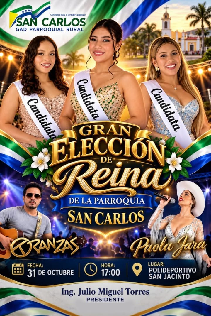 Gran Elección de la Soberana 2026 se realizará este sábado en Naranjal