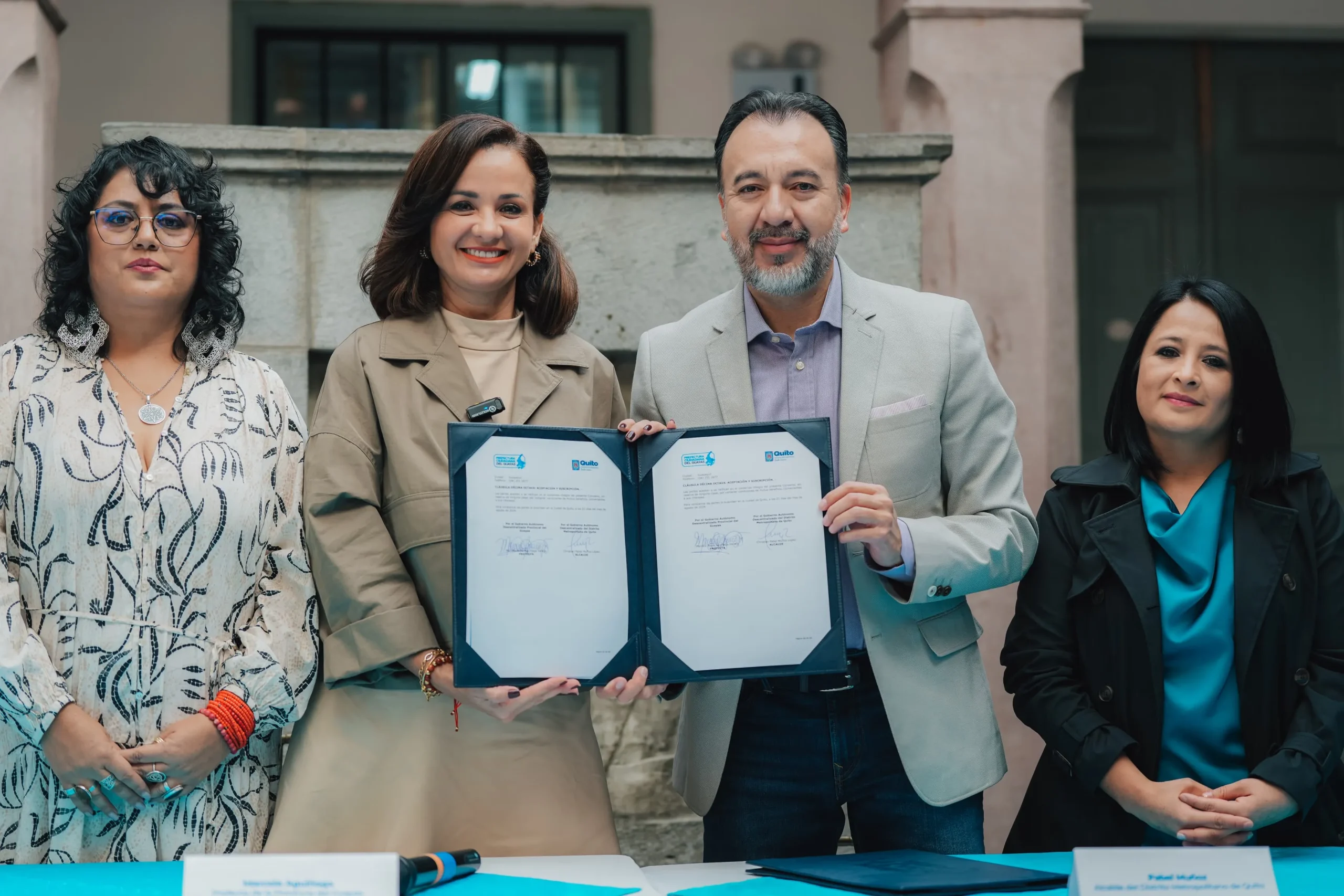 Prefectura del Guayas firma convenio con Quito para implementar Sistema de Cuidados