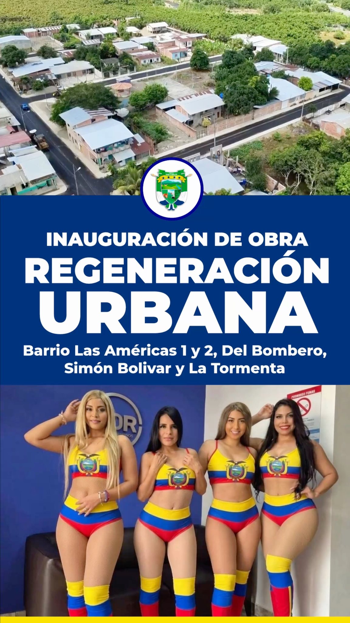 Gran inauguración de obra en el Parque Barrio Las Américas 2 de Naranjal este sábado